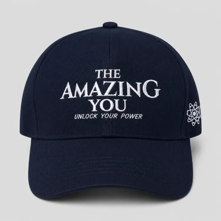 Topi navy custom dengan bordir depan dan samping hasil produksi Rafsakaos